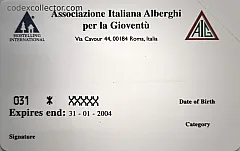 AIG Tesseramento Anno 2003