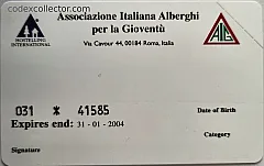 AIG Tesseramento Anno 2003 (numerata)