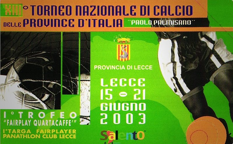 XIII Torneo Nazionale Di Calcio Delle Province D'Italia
