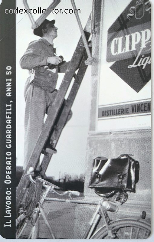 Il lavoro - Operaio Guardafili Anni 50