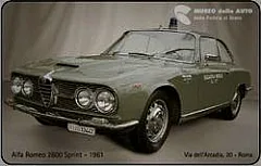 Museo delle Auto della Polizia di Stato - Alfa Romeo 2600 Sprint, 1961
