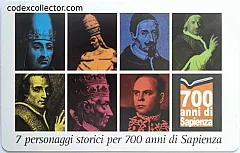 700 Anni Di Sapienza - 7 Personaggi Storici (€ 1)