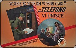 Volete Notizie Dai Vostri Cari? Il Telefono Vi Unisce