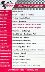 MotoGP Calendario 2007