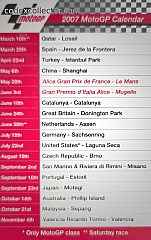 MotoGP Calendario 2007