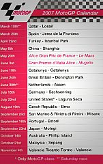 MotoGP Calendario 2007