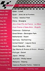 MotoGP Calendario 2007