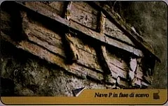 Cantiere delle Navi Antiche - La nave P in fase di scavo