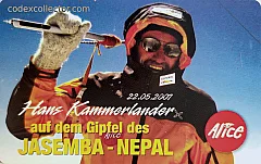 Kammerlander in cima Al Jasemba - Nepal (€ 5)