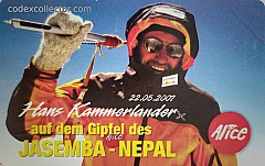 Kammerlander in cima Al Jasemba - Nepal (€ 5)