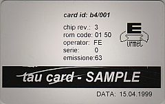 tau card - SAMPLE