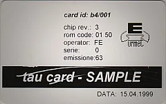 tau card - SAMPLE