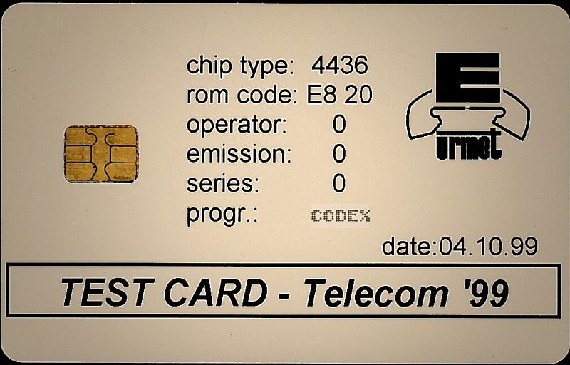 TEST CARD - TELECOM '99