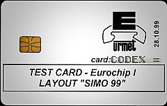 TEST CARD - Eurochip I - LAYOUT SIMO 99