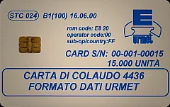 STC 024 B1 - CARTA DI COLAUDO 4436 FORMATO DATI URMET