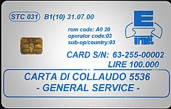 STC031 - CARTA DI COLLAUDO 5536 - GENERAL SERVICE