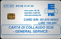 STC031 - CARTA DI COLLAUDO 5536 - GENERAL SERVICE
