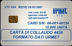 STC 024 B2 - CARTA DI COLLAUDO 4436 FORMATO DATI URMET