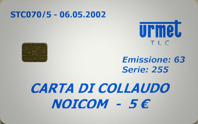 STC070/5 - CARTA DI COLLAUDO NOICOM