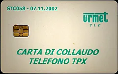 STC058 - CARTA DI COLLAUDO TELEFONO TPX