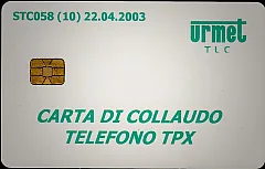 STC058 - CARTA DI COLLAUDO TELEFONO TPX