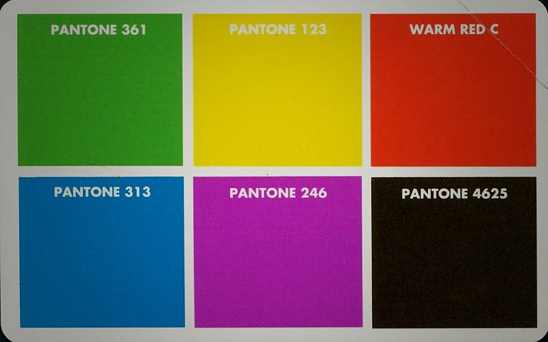 Prova Pantone - Formula UNO (Mantegazza)