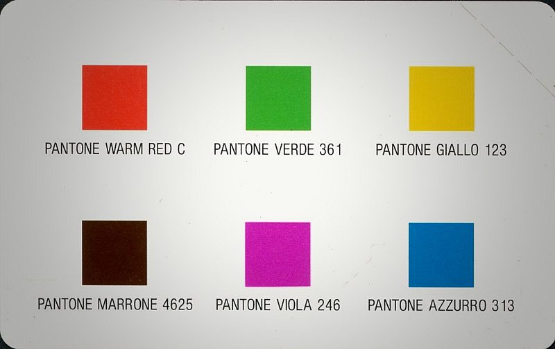 Prova Pantone - Sardegna (Technicard)