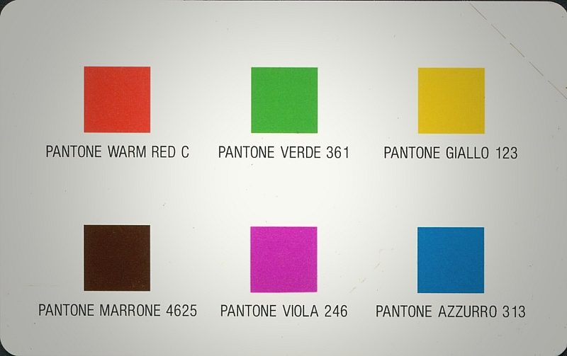 Prova Pantone - Sardegna (Technicard)