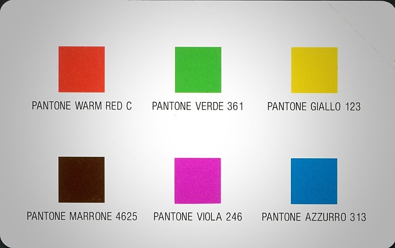 Prova Pantone - Sardegna (Technicard)
