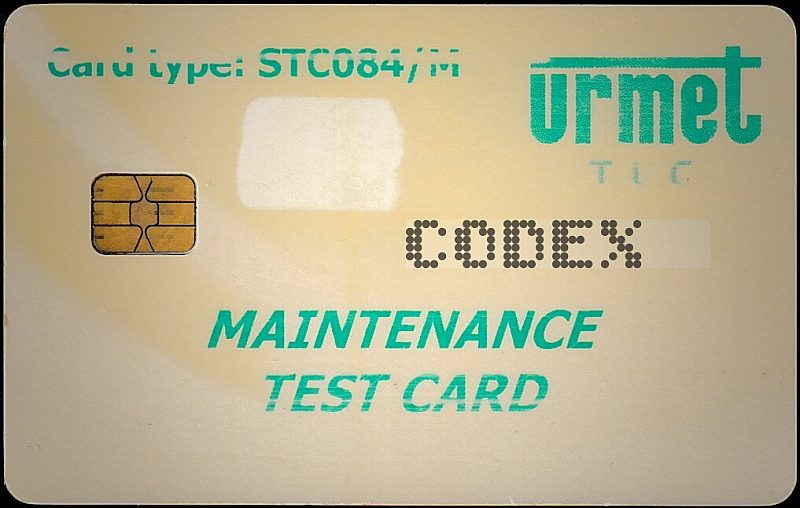 STC084/M - MAINTENANCE TEST CARD