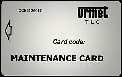 MAINTENANCE CARD (Without Chip)