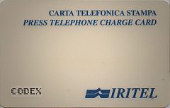 Iritel - Carta Telefonica Stampa
