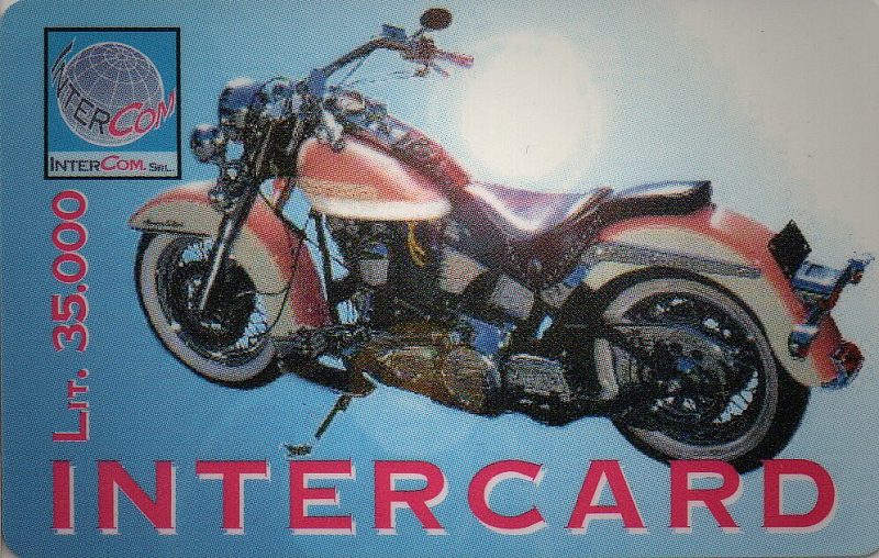 Intercard - Motorbike (Collector Card) [Cyan]