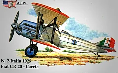 Aerei da guerra - Fiat CR 20 Caccia - Italia (02/50)