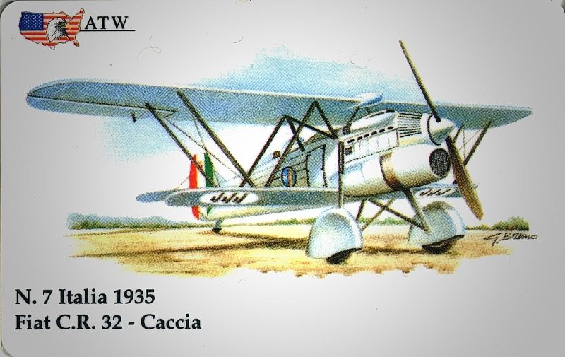 Aerei da guerra - Fiat C.R. 32 - Italia (07/50)