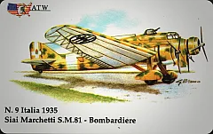 Aerei da guerra - Siai Marchetti S.M. 81 - Italia (09/50)