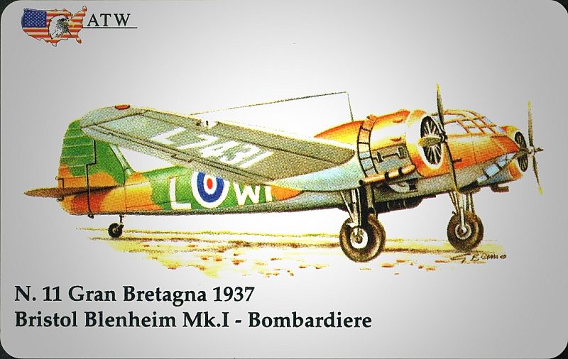 Aerei da guerra - Bristol Blenheim Mk.I - Gran Bret. (11/50)