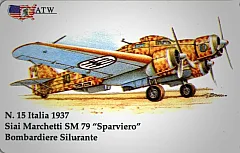 Aerei da guerra - Siai Marchetti SM 79 - Italia (15/50)