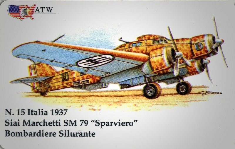 Aerei da guerra - Siai Marchetti SM 79 - Italia (15/50)