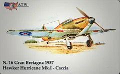 Aerei da guerra - Harwker Hurricane Mk.I - Gran Bret. (16/50)