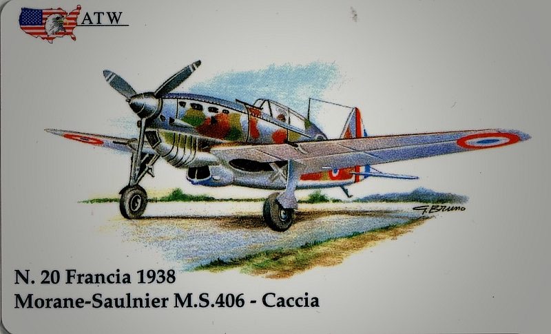 Aerei da guerra - Morane-Saulnier M.S. 406 - Francia (20/50)