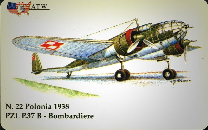 Aerei da guerra - PZL P.37 B - Polonia (22/50)