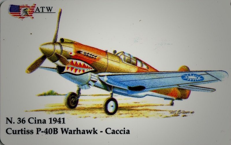 Aerei da guerra - Curtiis P-40B Warhawk - Cina (36/50)