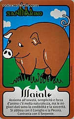 Zodiaco Cinese - Maiale (L. 5.000)