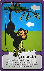 Zodiaco Cinese - Scimmia (L. 3.000)