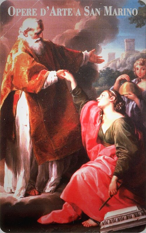 Opere d'Arte a San Marino - 1. Pompeo Batoni, San Marino risolleva la Repubblica