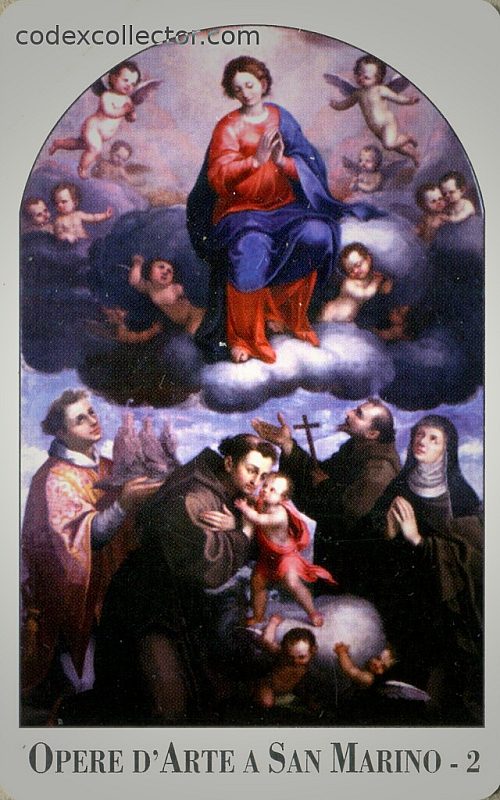 Opere d'Arte a San Marino - 2. Giovan Battista Urbinelli, Madonna assunta e santi (€ 5)