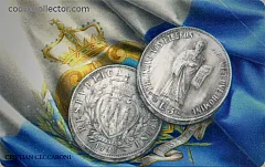Le Prime Monete di San Marino - Prima serie in argento, 5 lire 1898 (€ 5)