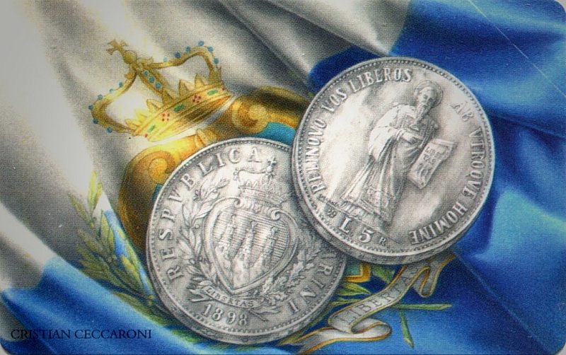 Le Prime Monete di San Marino - Prima serie in argento, 5 lire 1898