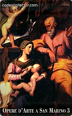 Opere d'Arte a San Marino - 3. Francesco Menzocchi, La Sacra Famiglia (€ 4)